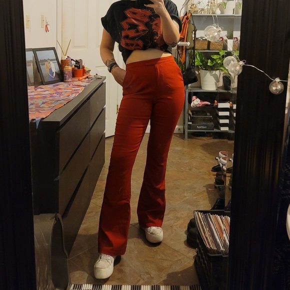 Who What Wear Pants - Red Bell Bottoms